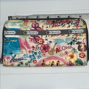 LeSportsac Aloha Hawaii Tropical Zippered Wallet